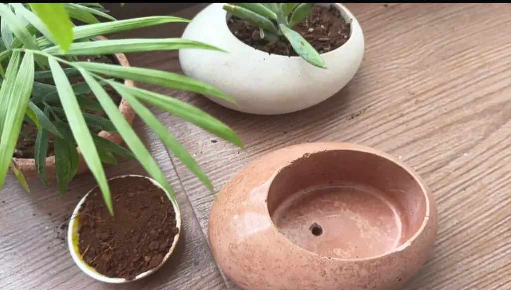 [REC-Olute-Tera] The Olute-  6.0"x4.0"x3.0" I Pebble planter I Terracotta red I Crafted minimalism I Environment friendly