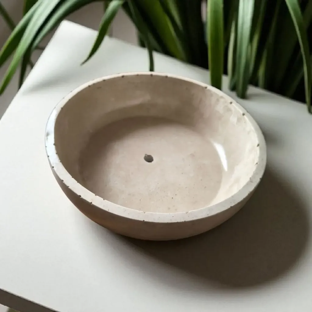 The Eco Bowl- Succulent Bowl | Bonsai bowl | 8"*2.3" | Grey I Home decor I Interior plants I With drain hole.
