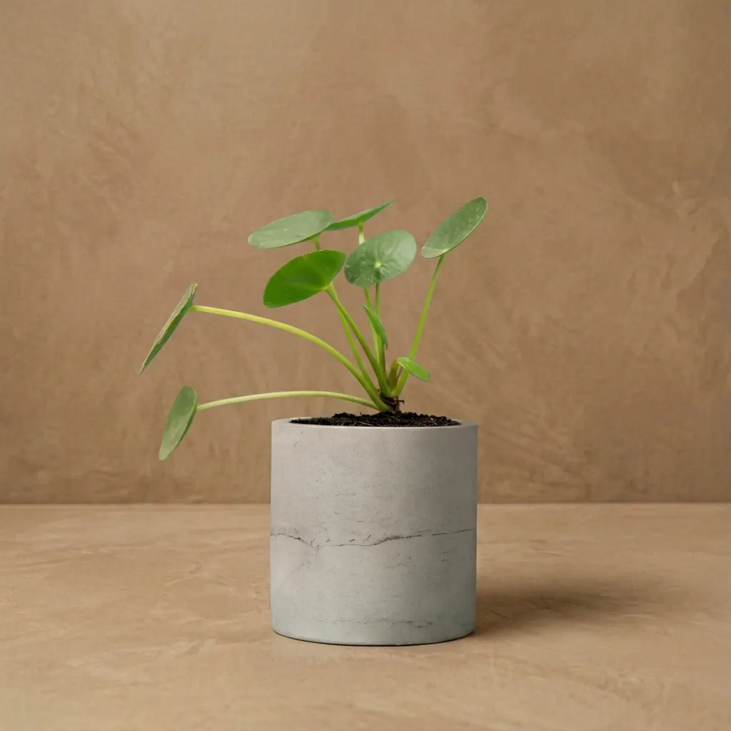 Cylo-4 | Cylindrical planter | 4"x4"| made from recycled concrete| handcrafted | Pack of 1 Stone Grey.