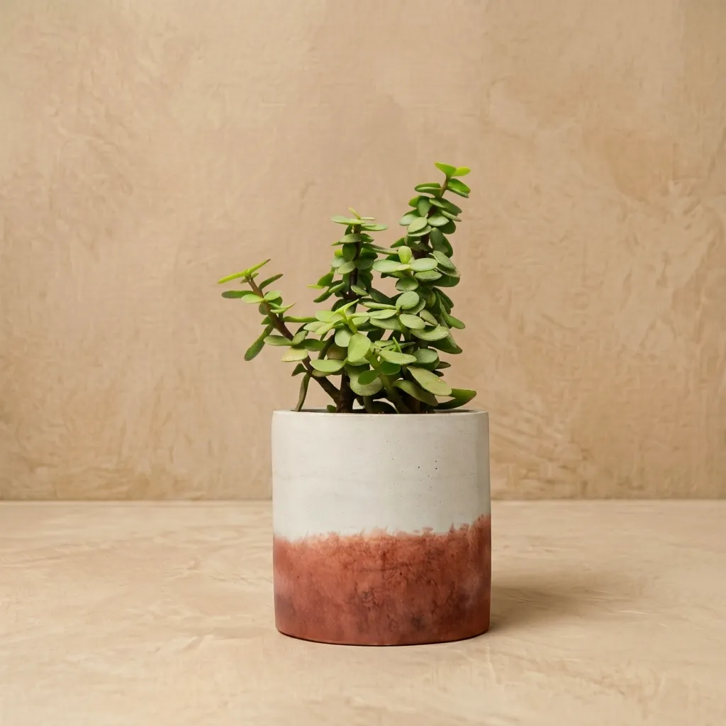Cylo-4 | Cylindrical planter | 4"x4"| made from recycled concrete| handcrafted | Dual tone (Grey and terracotta)