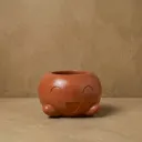The Mousse- 3.5x3.0" Handcrafted I Up-cycled concrete I Face planter I Terracotta red